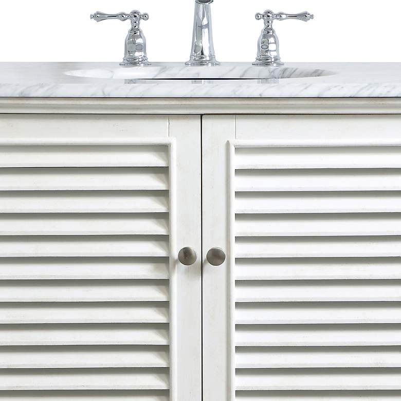 Image 4 Noah 36" Wide Antique White 2-Door Single Sink Vanity more views