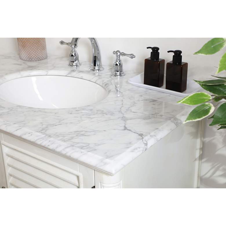 Image 6 Noah 36" Wide Antique White 2-Door Single Sink Vanity more views