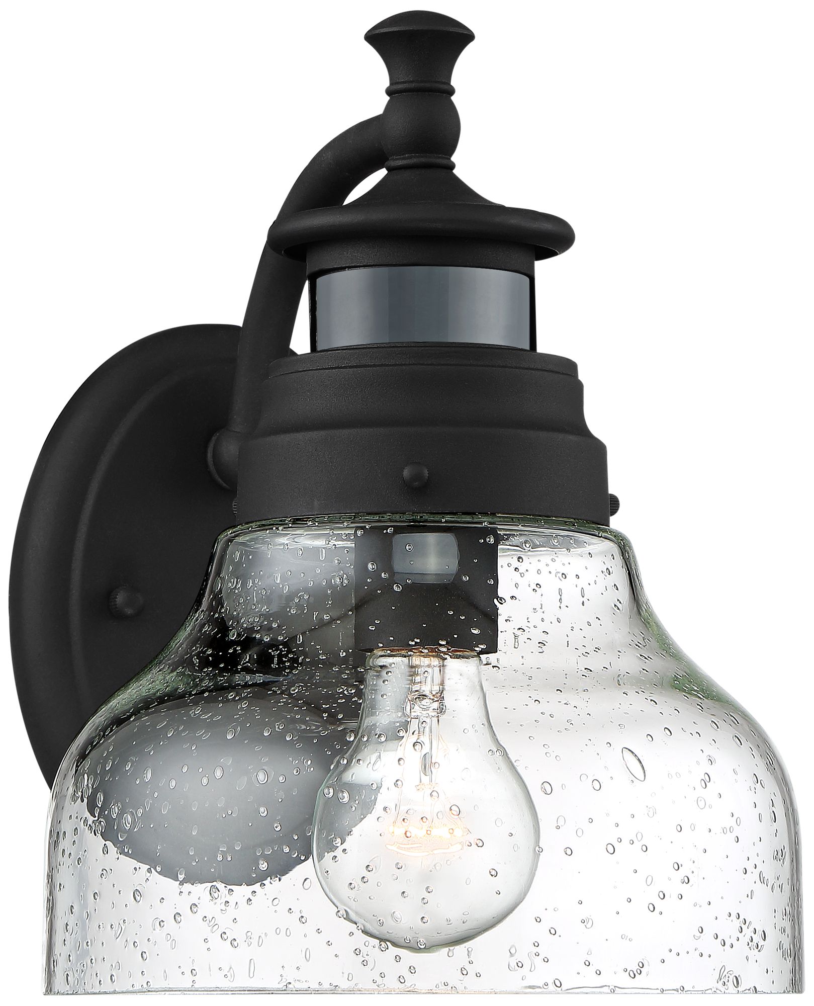 Image 6 Nobel 10" High Black Motion Sensor Outdoor Wall Light more views