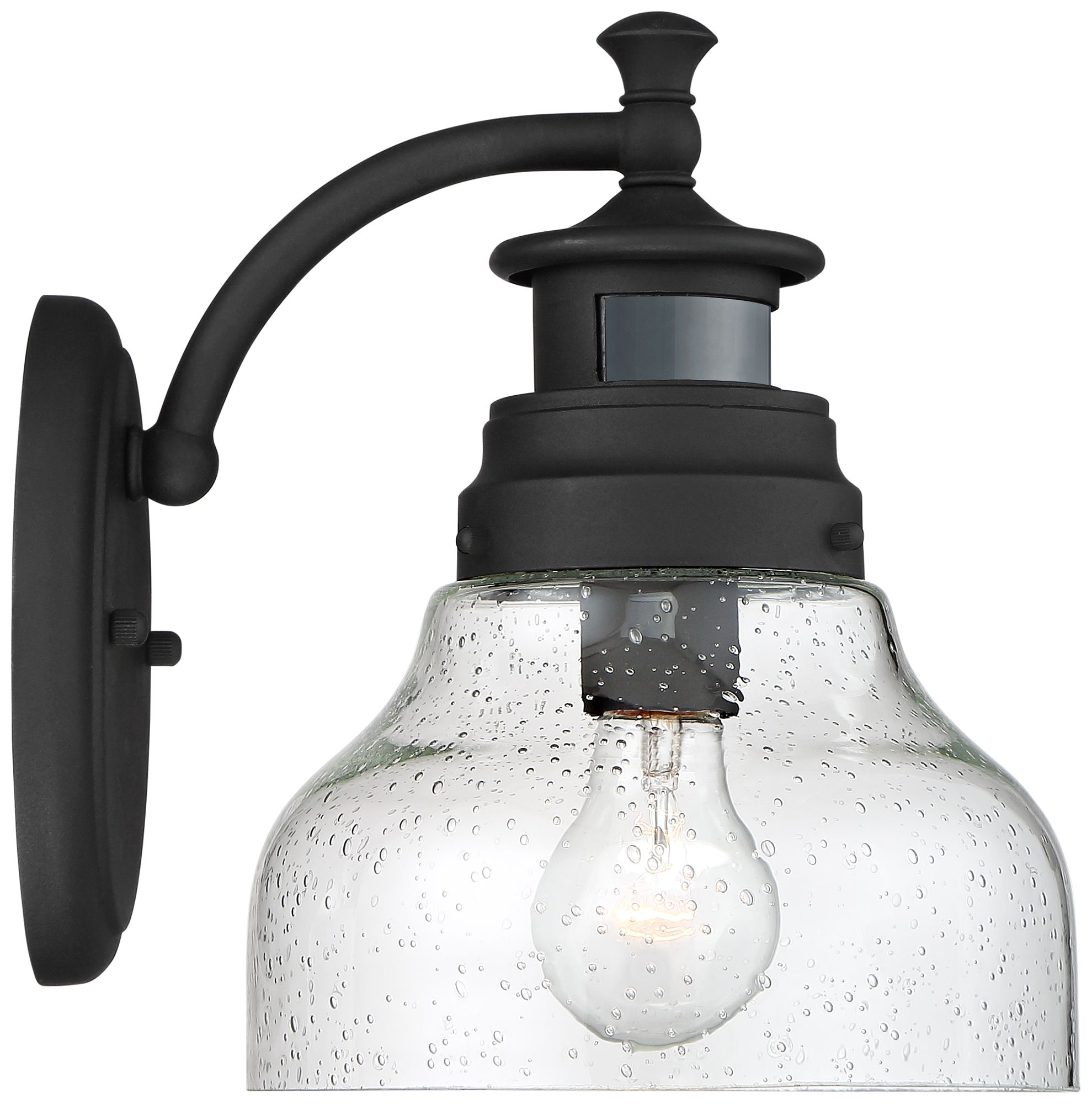 Image 7 Nobel 10" High Black Motion Sensor Outdoor Wall Light more views