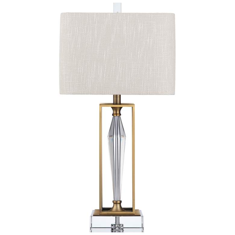 Image 1 Noble Crystal and Metal Table Lamp