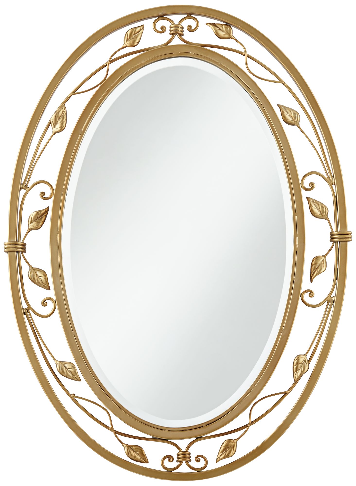 Image 2 Noble Park 24" x 34" Eden Park Gold Oval Wall Mirror