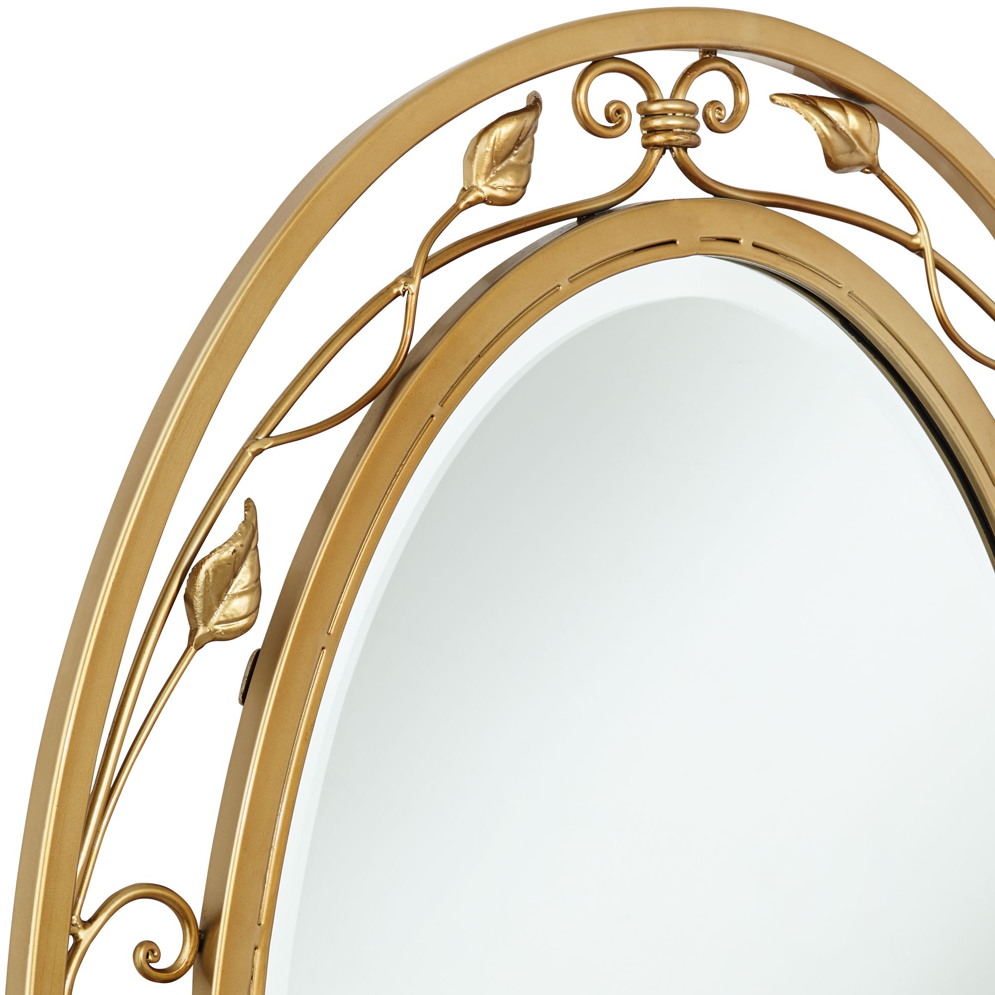 Image 3 Noble Park 24" x 34" Eden Park Gold Oval Wall Mirror more views