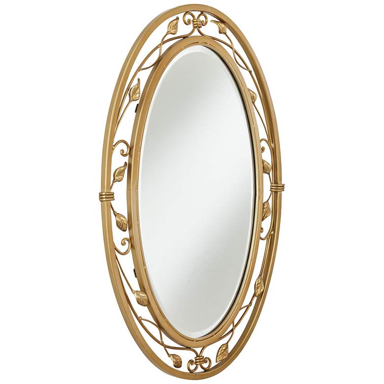 Image 5 Noble Park 24" x 34" Eden Park Gold Oval Wall Mirror more views