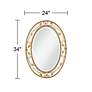 7_Noble Park 24" x 34" Eden Park Gold Oval Wall Mirror more views