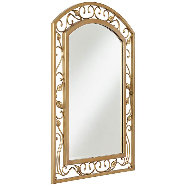 Image 5 Noble Park 25 inch x 34 inch Eden Park  Gold Arch Top Wall Mirror more views