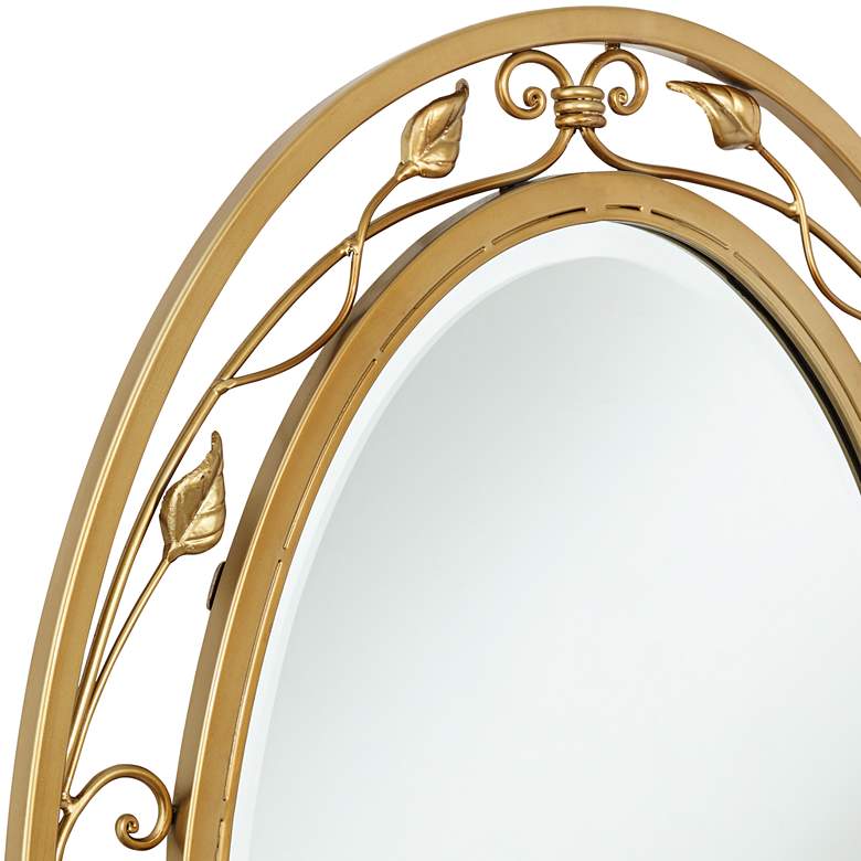 Image 3 Noble Park 34" x 24" Eden Park Gold Oval Wall Mirror more views