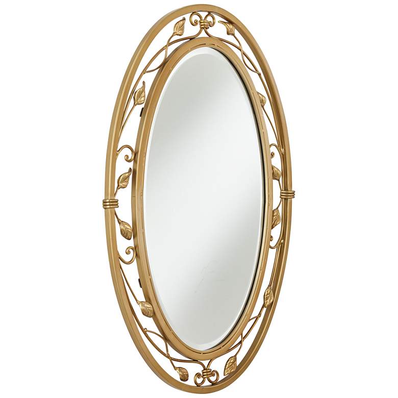 Image 5 Noble Park 34 inch x 24 inch Eden Park Gold Oval Wall Mirror more views