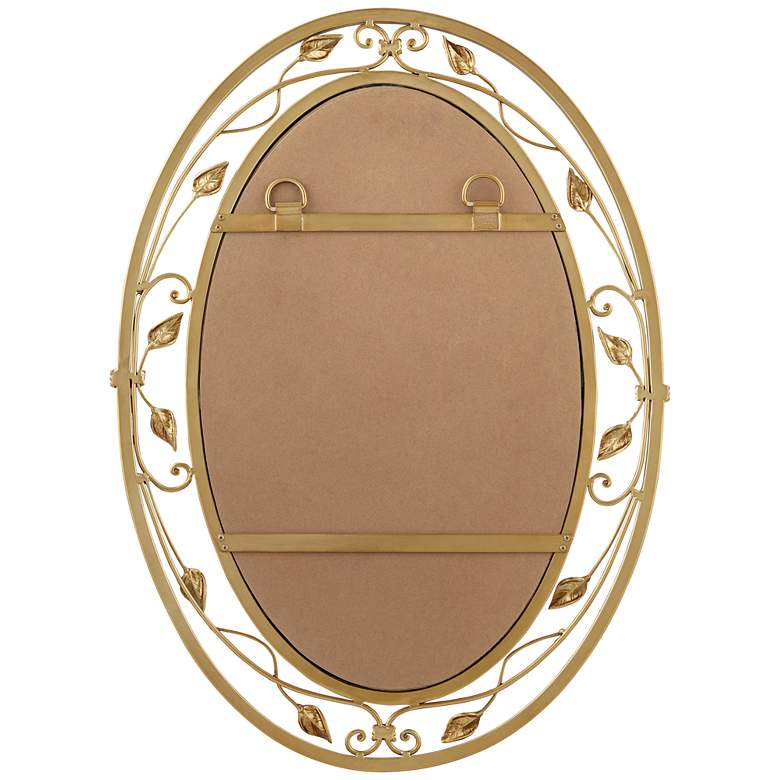 Image 6 Noble Park 34 inch x 24 inch Eden Park Gold Oval Wall Mirror more views