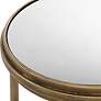 5_Noble Park Alba 18" Wide Gold and Mirror Top Nesting Tables Set of 2 more views