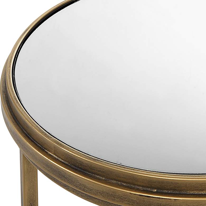 Image 5 Noble Park Alba Gold Iron Nesting Tables Set of 2 more views