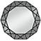 Noble Park Allamande 32" Wide Matte Black Decagon Wall Mirror