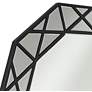Thumbnail3 of Noble Park Allamande 32" Wide Matte Black Decagon Wall Mirror more views