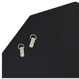 Image4 of Noble Park Allamande 32" Wide Matte Black Decagon Wall Mirror more views