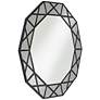 6_Noble Park Allamande 32" Wide Matte Black Decagon Wall Mirror more views