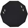 Noble Park Allamande 32" Wide Matte Black Decagon Wall Mirror