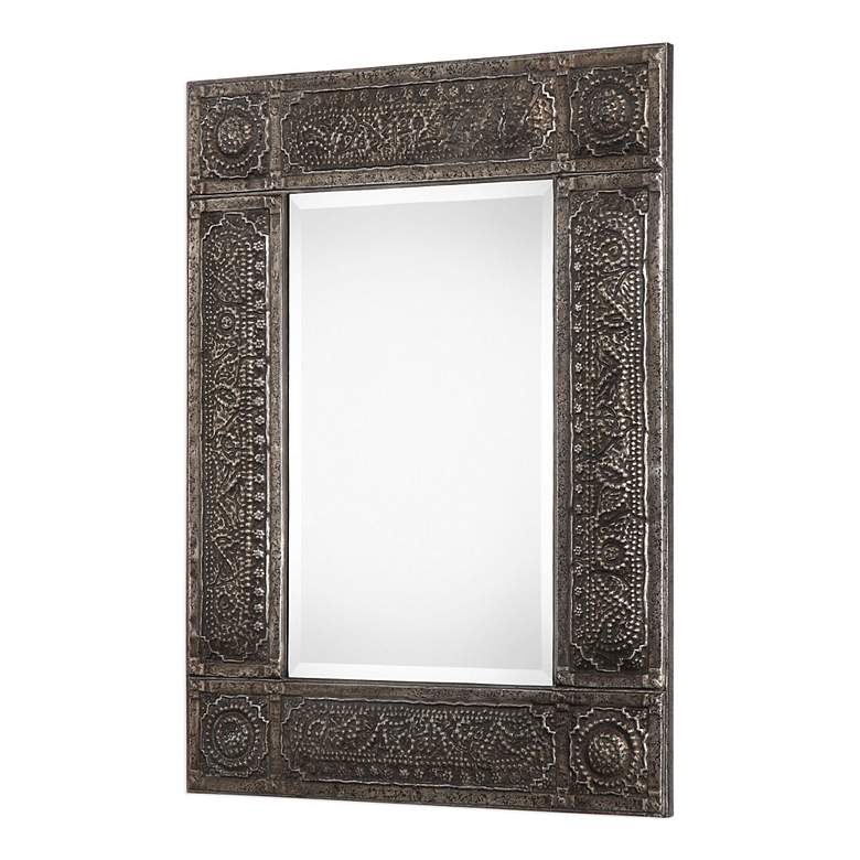 Image 4 Noble Park Alta Antiqued Rust Gray 30" x 40 1/4" Wall Mirror more views