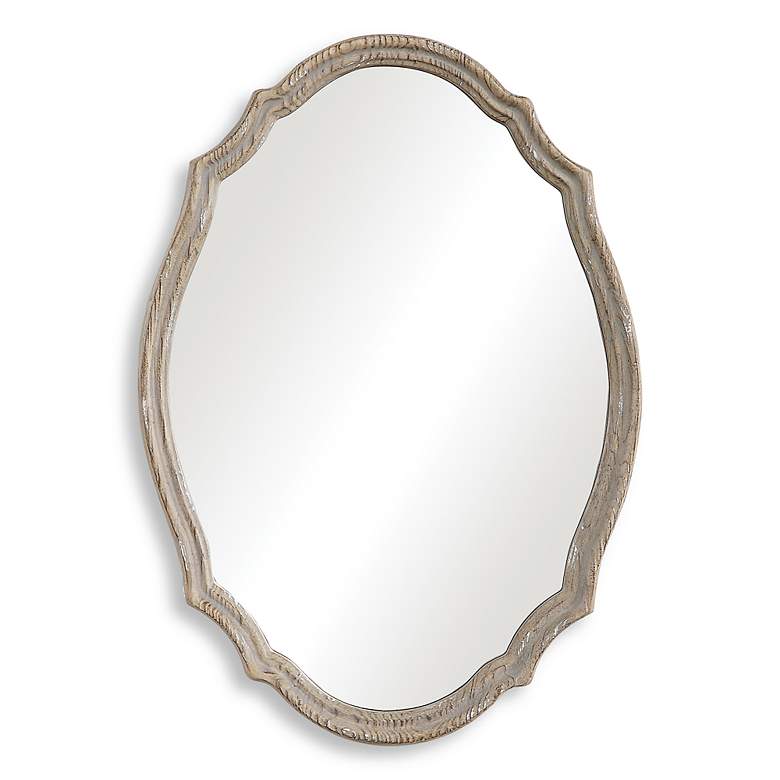 Image 2 Noble Park Amador Natural Wood 24" x 34" Wall Mirror