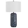 2_Noble Park Ami Blue Wavy Ceramic Table Lamp