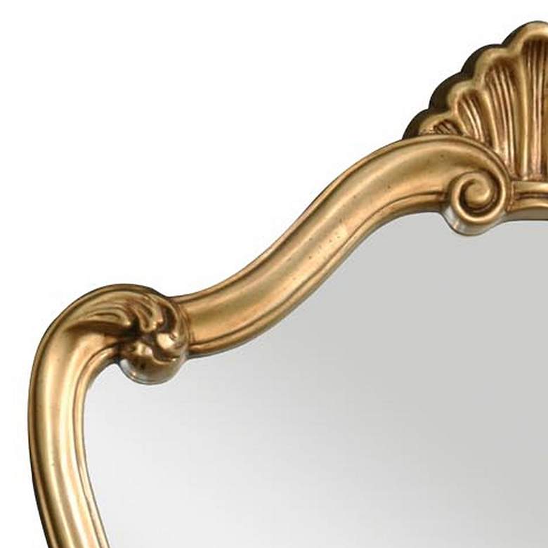 Image 4 Noble Park Antelope Distressed Gold 26" x 35" Wall Mirror more views