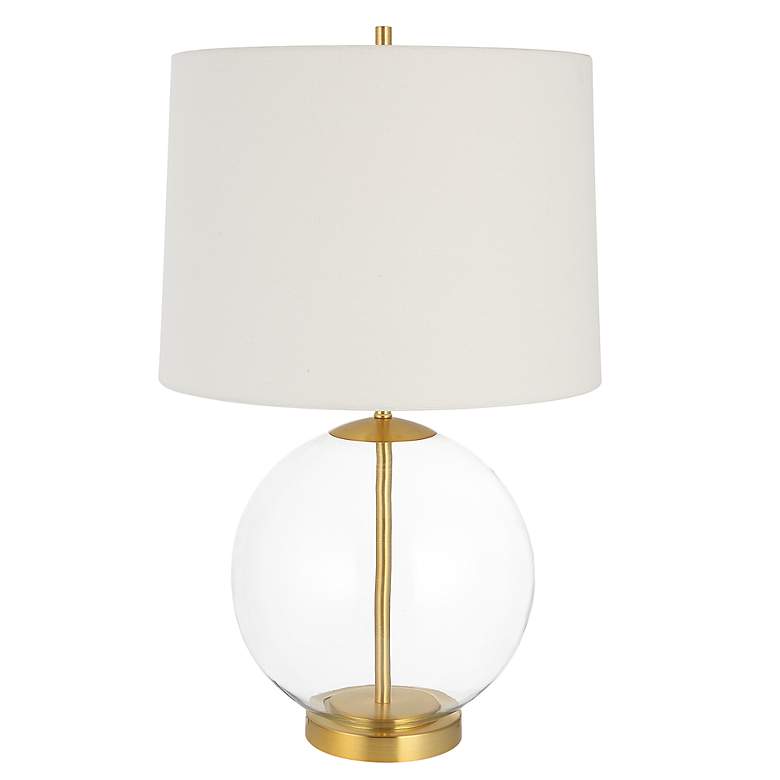 Image 2 Noble Park Aransas Clear Glass and Gold Accent Table Lamp