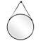 Noble Park Arbor Bronze 30" Round Wall Mirror w/ Strap