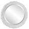 Noble Park Aria Matte White 24" Round Wall Mirror