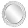 5_Noble Park Aria Matte White 24" Round Wall Mirror more views