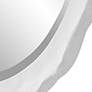 6_Noble Park Aria Matte White 24" Round Wall Mirror more views