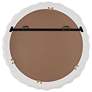 7_Noble Park Aria Matte White 24" Round Wall Mirror more views