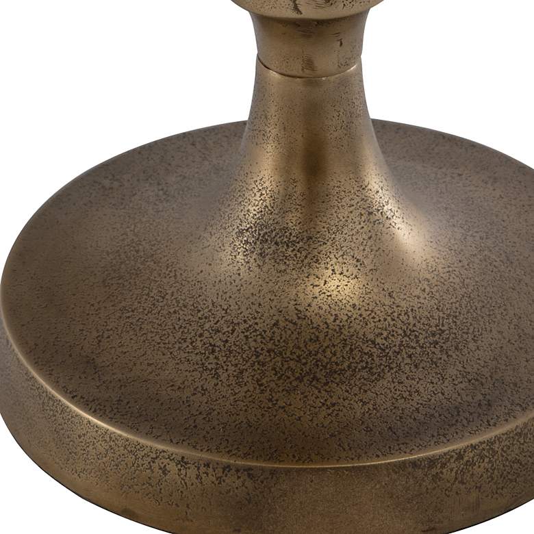 Image 4 Noble Park Astor 12" Wide Antique Brass Drink Table more views