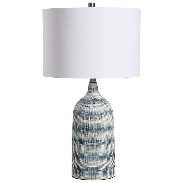 Image 2 Noble Park Austin Blue and White Ceramic Table Lamp