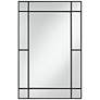 2_Noble Park Barrett Matte Black 26" x 40" Rectangular Wall Mirror