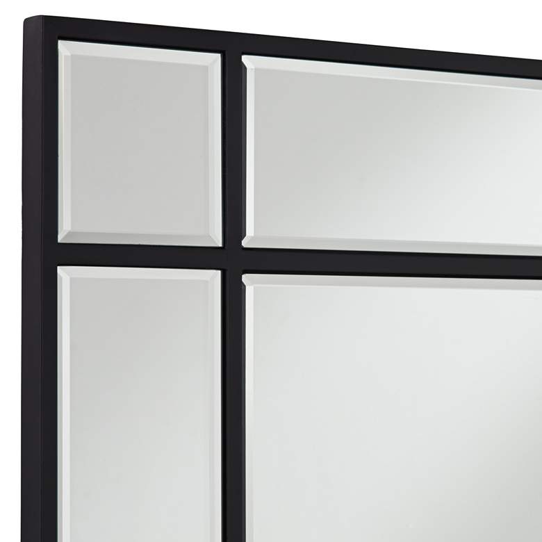 Image 3 Noble Park Barrett Matte Black 26" x 40" Rectangular Wall Mirror more views