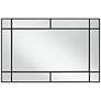 5_Noble Park Barrett Matte Black 26" x 40" Rectangular Wall Mirror more views