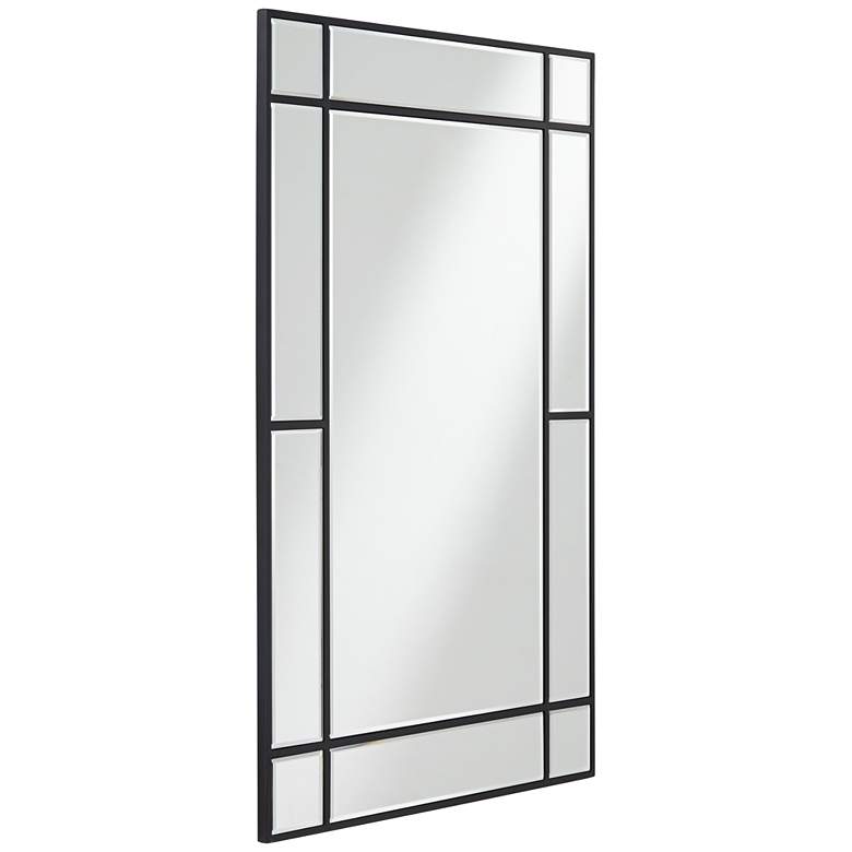 Image 6 Noble Park Barrett Matte Black 26" x 40" Rectangular Wall Mirror more views