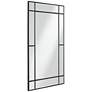 6_Noble Park Barrett Matte Black 26" x 40" Rectangular Wall Mirror more views