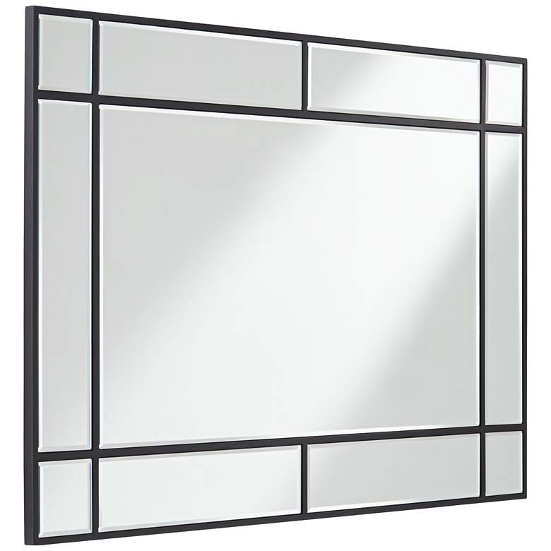 Image 7 Noble Park Barrett Matte Black 26" x 40" Rectangular Wall Mirror more views