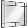 7_Noble Park Barrett Matte Black 26" x 40" Rectangular Wall Mirror more views