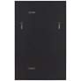 Noble Park Barrett Matte Black 26" x 40" Rectangular Wall Mirror