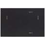 Noble Park Barrett Matte Black 26" x 40" Rectangular Wall Mirror