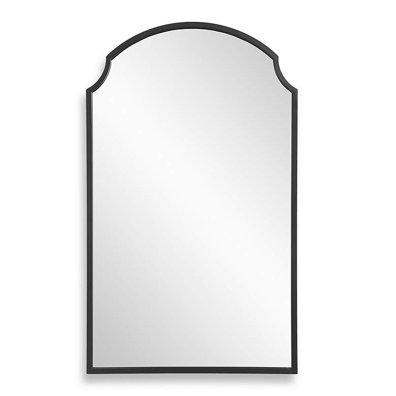 Image 2 Noble Park Belladore Satin Black 21 3/4" x 36" Wall Mirror