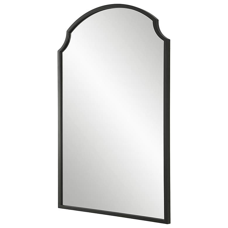 Image 5 Noble Park Belladore Satin Black 21 3/4" x 36" Wall Mirror more views
