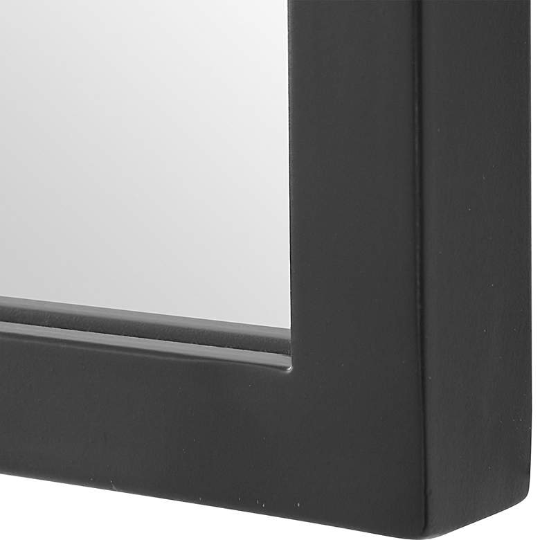 Image 6 Noble Park Belladore Satin Black 21 3/4" x 36" Wall Mirror more views