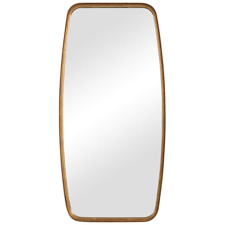 Image 2 Noble Park Bidwell Gold Leaf 20" x 40" Wall Mirror