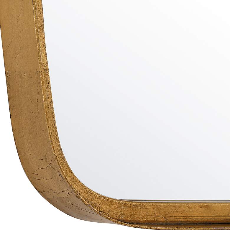 Image 5 Noble Park Bidwell Gold Leaf 20" x 40" Wall Mirror more views