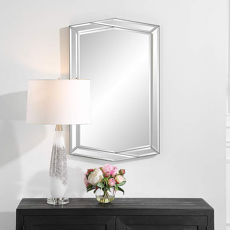 Image 1 Noble Park Brisa Black 22" x 35" Wall Mirror