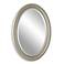 Noble Park Byrd Metallic Silver Beaded 21" x 31" Wall Mirror