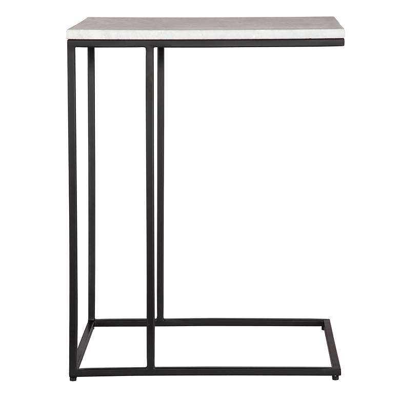 Image 5 Noble Park Calhoun 23"W Black and White Marble Accent Table more views