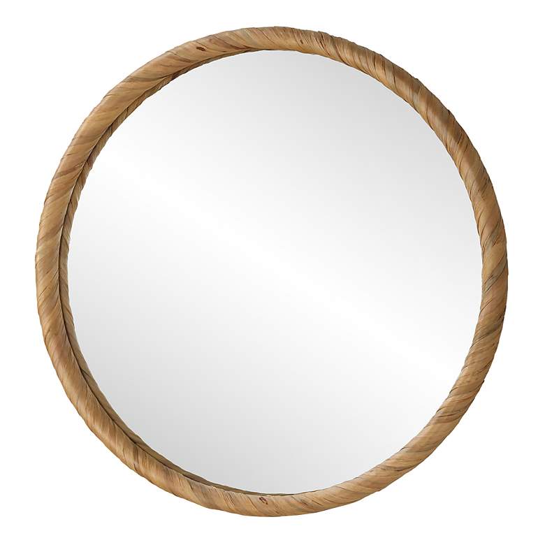 Image 4 Noble Park Calliope Seagrass 31 3/4" Round Wall Mirror more views